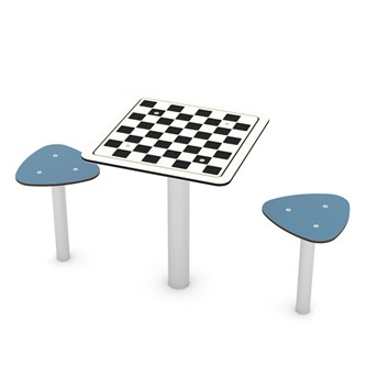 SOLO skakbord med taburetter