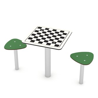 SOLO skakbord med taburetter