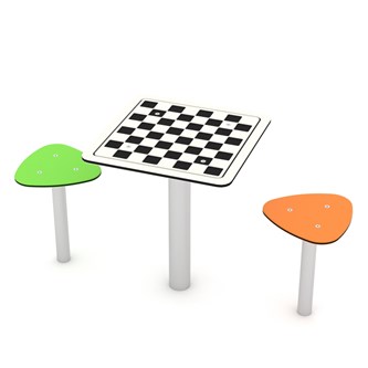 SOLO skakbord med taburetter