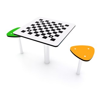 SOLO skakbord med taburetter