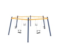 SWING ST sekskantet gyngestativ m/sikkerhedssæder