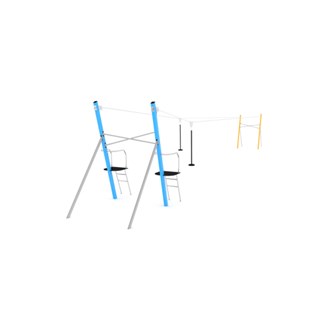 CLIMBOO dobbelt svævebane m/platforme