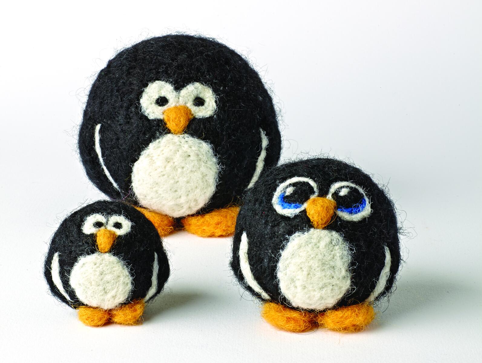 Filtet pingvinfamilie