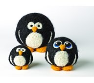 Filtet pingvinfamilie