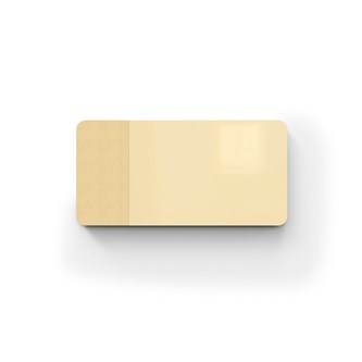 Mood lydabsorbent glas højre 200x100 cm