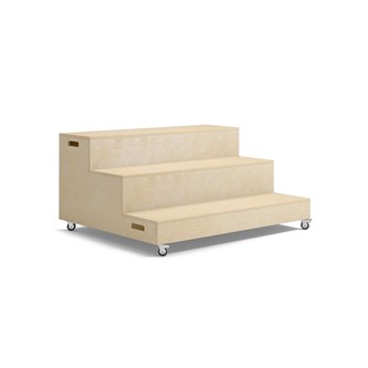 Fixa tribunemodul 3 trin 120 cm m/hjul