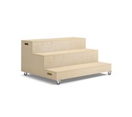 Fixa tribunemodul 3 trin 120 cm m/hjul