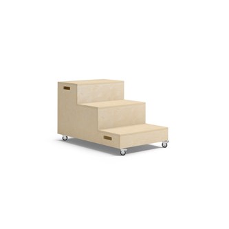 Fixa tribunemodul 3 trin 60 cm m/hjul