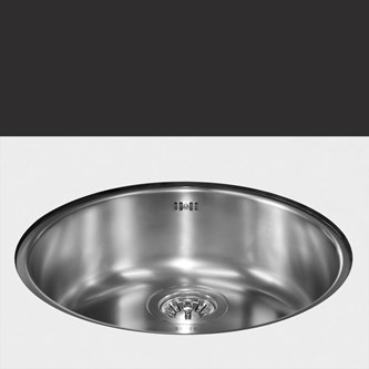 Stålvask til puslebord