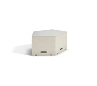 Fixa podium hvidpigmenteret pentagon D36 cm