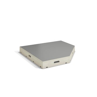 Fixa podium hvidpigmenteret pentagon D88 cm