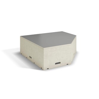 Fixa podium hvidpigmenteret pentagon D88 cm