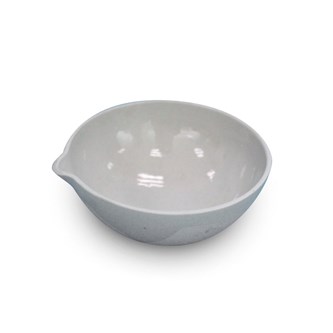 Fordampningsskål af porcelæn med tud