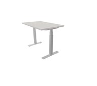 Work skrivebord 100x60 cm E-motion sølvfarvet understel