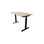 Chat FSC skrivbord DL 120x60 cm sort understel