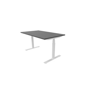 Work skrivebord 140x80 cm E-motion hvidt understel