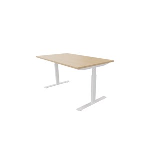 Chat FSC skrivbord DL 140x80 cm hvidt understel