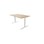 Chat FSC skrivbord DL 140x80 cm hvidt understel