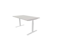 Work skrivebord 140x70 cm, hvidt stel