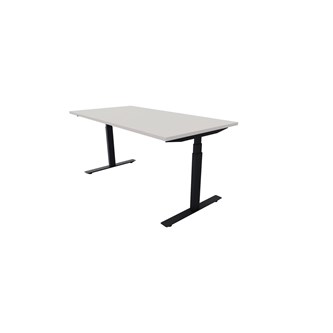 Work skrivebord 160x80 cm, sort stel