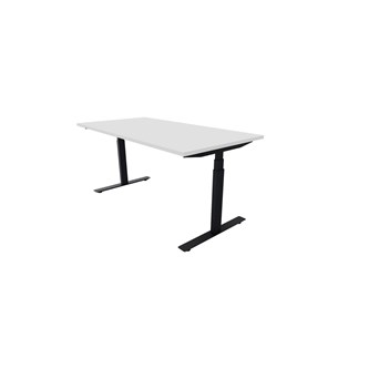 Work skrivebord 160x80 cm, sort stel