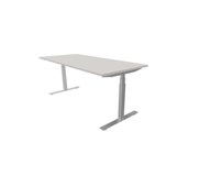 Work skrivebord 180x80 cm E-motion sølvfarvet understel