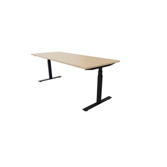 Chat skrivebord 200x80 cm, sort stel