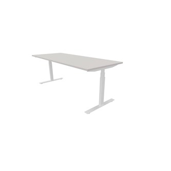 Work skrivebord 200x80 cm, hvidt stel