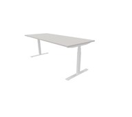 Work skrivebord 200x80 cm, hvidt stel