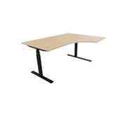 Work skrivebord højre 160x120 cm E-motion sort understel