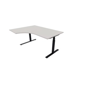 Chat skrivebord venstre 160x120 cm, sort stel