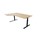 Work skrivebord venstre 180x120 cm, sort stel