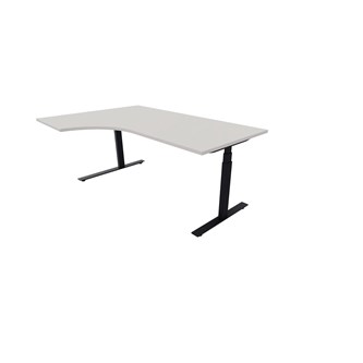 Work skrivebord venstre 180x120 cm, sort stel