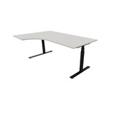 Work skrivebord venstre 180x120 cm, sort stel