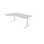 Work skrivebord venstre 180x120 cm, hvidt stel