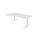 Work skrivebord venstre 180x120 cm, hvidt stel