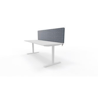 Enkel bordskærm topmont. B200xH50 cm