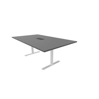 Talk mødebord 200x120x72 cm T-understel hvid