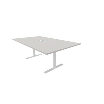 Talk mødebord 200x120x72 cm T-understel hvid