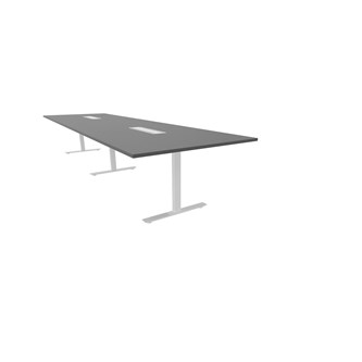 Talk mødebord 420x120x72 cm T-understel hvid