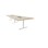 Talk mødebord 420x120x72 cm T-understel hvid