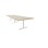 Talk mødebord 420x120x72 cm T-understel hvid