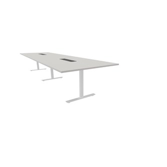 Talk mødebord 420x120x72 cm T-understel hvid