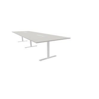 Talk mødebord 420x120x72 cm T-understel hvid