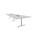 Talk mødebord 420x120x72 cm T-understel sølv