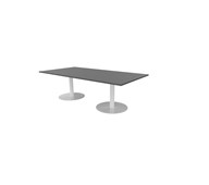 Talk mødebord 240x120x74 cm søjleben hvid