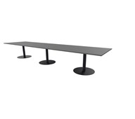 Talk mødebord 490x120x74 cm søjleben sort