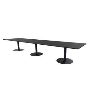 Talk mødebord 490x120x74 cm søjleben sort