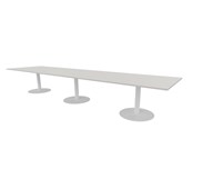 Talk mødebord 490x120x74 cm søjleben hvid