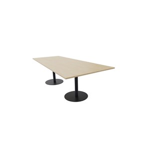 Talk mødebord 240x90/120x74 cm Video søjleben sort